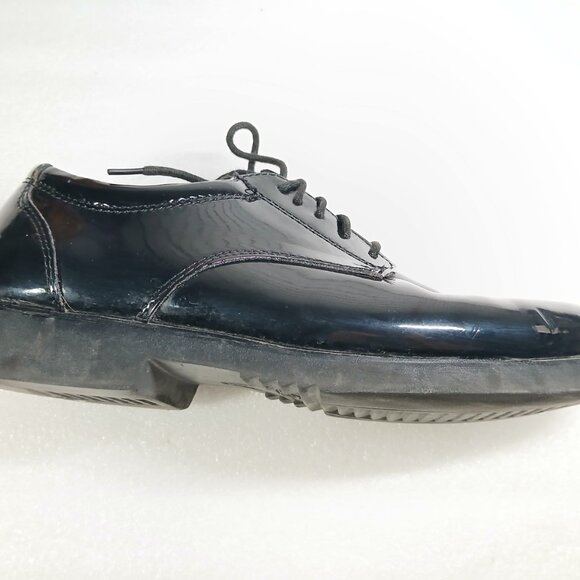 Thorogood Black Leather Uniform Dress Oxfords Mens 10 Made in USA Good Cond - Picture 8 of 15